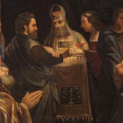 Antique Italian painting Marriage of the Virgin from the 18th century - 4370415