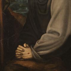 Antique Italian painting Saint Francis from 18th century - 4194256