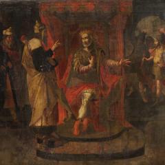 Antique Italian painting biblical scene from the 17th century - 4196833