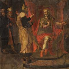 Antique Italian painting biblical scene from the 17th century - 4196834