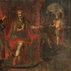 Antique Italian painting biblical scene from the 17th century - 4196837