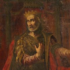 Antique Italian painting biblical scene from the 17th century - 4196839