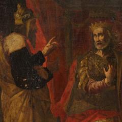 Antique Italian painting biblical scene from the 17th century - 4196843