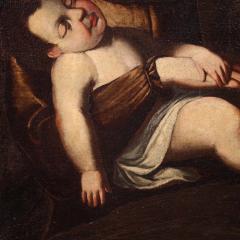 Antique Italian painting from the 17th century Holy Family - 4337743