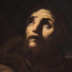 Antique Italian painting from the 17th century Saint Francis of Assisi - 4165195