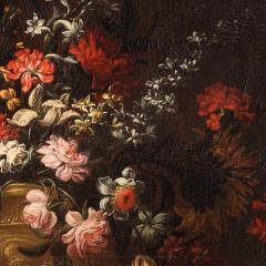 Antique Italian painting from the 17th century still life with flower vase - 3892353