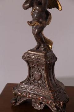 Antique Italian table lamp 1700s gilded wood No import duty we pay for it  - 4096941