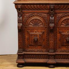 Antique Jacobean Carved Oak Cabinet - 3802055