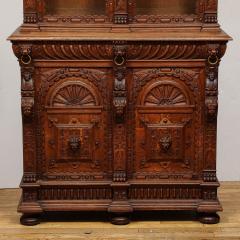 Antique Jacobean Carved Oak Cabinet - 3802059