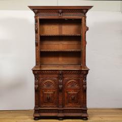 Antique Jacobean Carved Oak Cabinet - 3802118