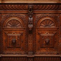 Antique Jacobean Carved Oak Cabinet - 3802119