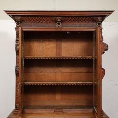 Antique Jacobean Carved Oak Cabinet - 3802131