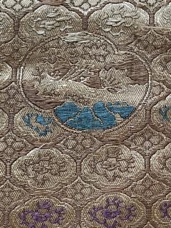 Antique Japanese Brocade Kesa Monks Robe Meiji Period - 2835294