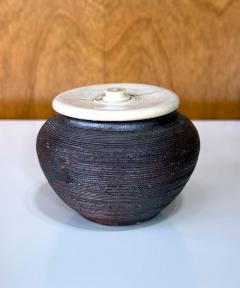 Antique Japanese Ceramic Tanba Chaire with Lid - 4315564