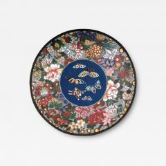 Antique Japanese Cloisonne Enamel Charger Plates - 3926431