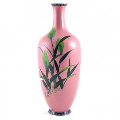 Antique Japanese Enamel Cloisonn on Copper Vase - 147263