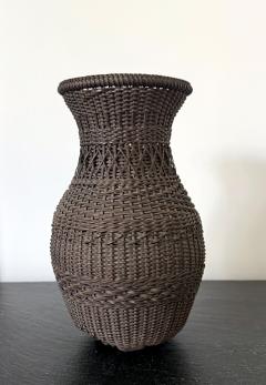 Antique Japanese Hanging Ikebana Bamboo Basket - 4637600