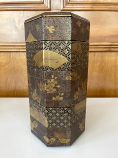 Antique Japanese Maki e Lacquer Stack Box Jubako - 1824911
