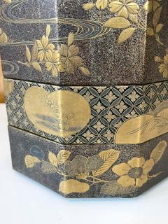 Antique Japanese Maki e Lacquer Stack Box Jubako - 1824914