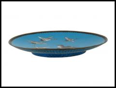 Antique Japanese Meiji Era Cloisonne Enamel Plate - 3903237