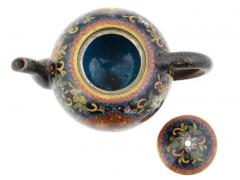 Antique Japanese Meiji Era Cloisonne Enamel Tea Pot - 4120353