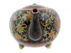 Antique Japanese Meiji Era Cloisonne Enamel Tea Pot - 4120355