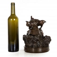 Antique Japanese Meiji Period Bronze Sculpture Okimono of Samurai Warrior - 4522575