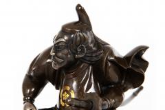 Antique Japanese Meiji Period Bronze Sculpture Okimono of Samurai Warrior - 4522585