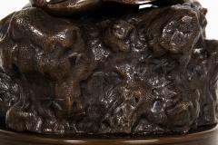 Antique Japanese Meiji Period Bronze Sculpture Okimono of Samurai Warrior - 4522592