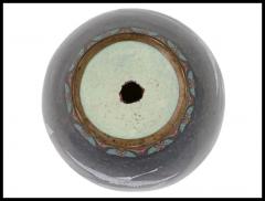 Antique Japanese Meiji Period Cloisonne Goldstone Vase - 3904007