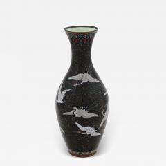 Antique Japanese Meiji Period Cloisonne Goldstone Vase - 3934289