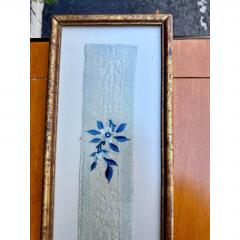 Antique Japanese Needlepoint Textile Framed  - 3287598