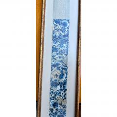 Antique Japanese Needlepoint Textile Framed  - 3287599