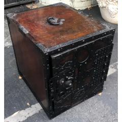 Antique Japanese Safe Box Side Table - 1756055