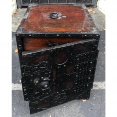 Antique Japanese Safe Box Side Table - 1756057