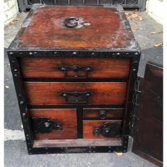 Antique Japanese Safe Box Side Table - 1756058