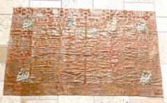 Antique Japanese Silk Kesa Monks Robe Meiji Era Rare Devotional Inscription - 4593029