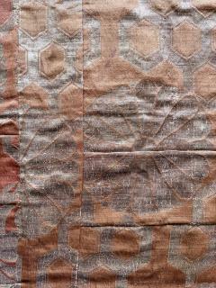 Antique Japanese Silk Kesa Monks Robe Meiji Era Rare Devotional Inscription - 4593036