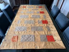 Antique Japanese Silk Kesa Monks Robe with Patchwork Meiji Era - 4607649