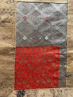Antique Japanese Silk Kesa Monks Robe with Patchwork Meiji Era - 4607655