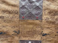 Antique Japanese Silk Kesa Monks Robe with Patchwork Meiji Era - 4607659