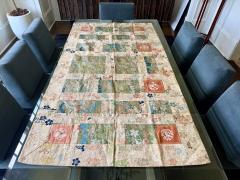 Antique Japanese Silk Kesa Monks Robe with Patchwork Meiji Era - 4803684