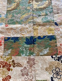Antique Japanese Silk Kesa Monks Robe with Patchwork Meiji Era - 4803692