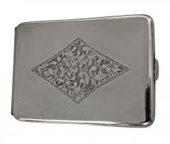 Antique Japanese sterling silver cigarette case C 1910 - 2836904