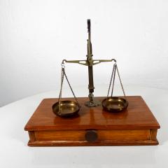 Antique Balance Scale W/ Wood Drawer, Weights Set - Gold Mining/Jewelry