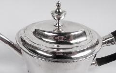 Antique John Burger New York Federal Classical Silver Teapot C 1790 - 4045664