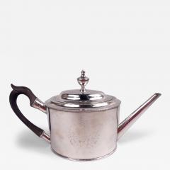 Antique John Burger New York Federal Classical Silver Teapot C 1790 - 4048036