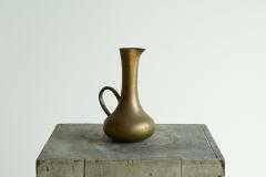 Antique Jug in Heavy Solid Cast Brass 19th Century - 4395816