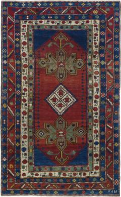 Antique Karabagh Kazak Rug 5 0 x 8 11  - 4327819