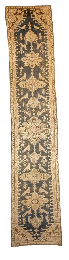Antique Karabagh Runner 37 x 183 - 4460836
